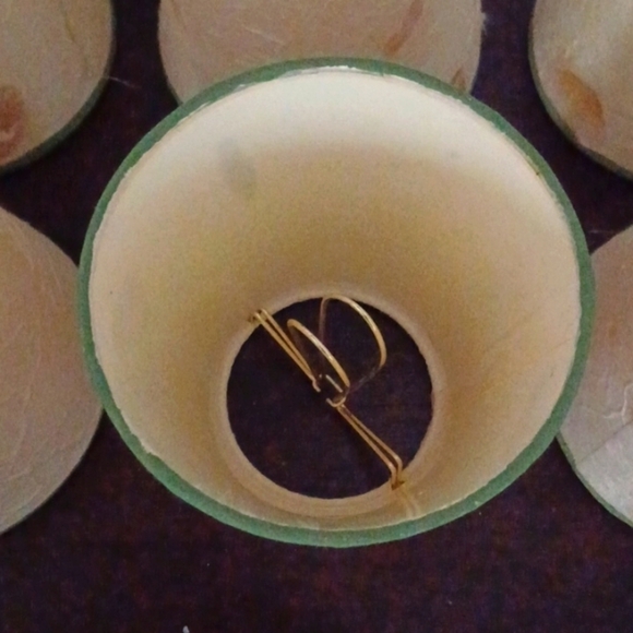 Six mini chandelier lampshades - Picture 5 of 6
